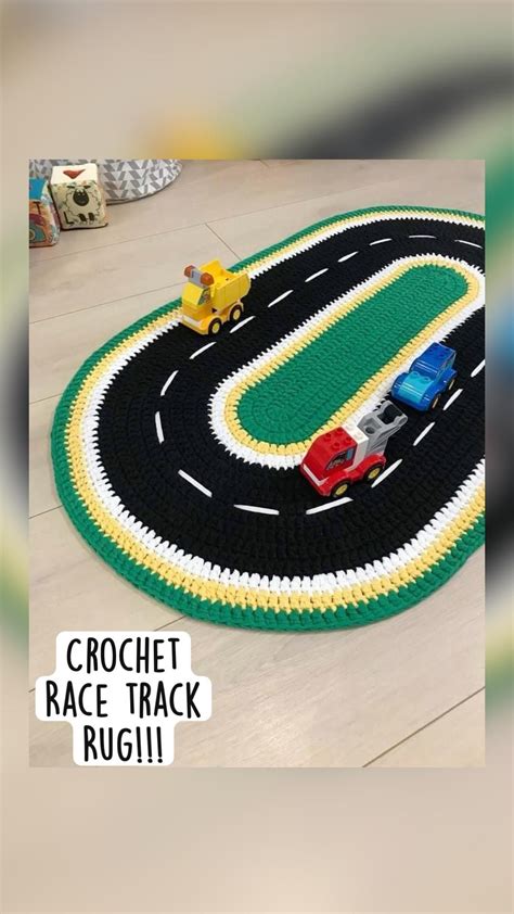 Free Crochet Race Track Rug Pattern