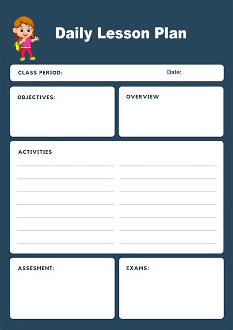 Free Daily Lesson Plan Template