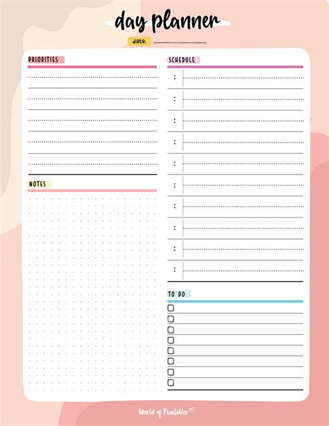 Free Daily Planner Printable