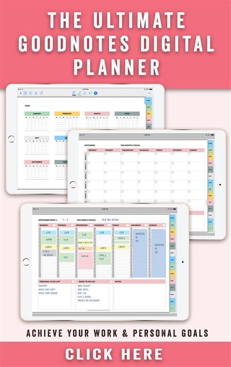 Free Digital Planner Templates