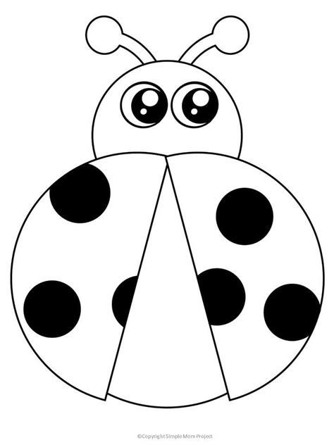 Free Dot Paint Template Ladybug
