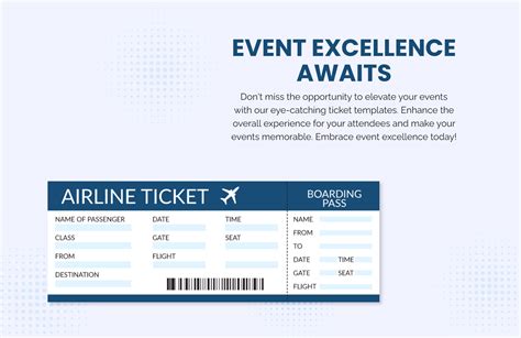 Free Editable Airline Ticket Template Word