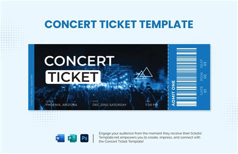 Free Editable Concert Ticket Template
