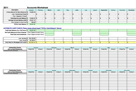 Free Excel Bookkeeping Template
