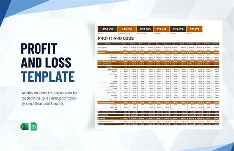 Free Exel Profit And Loss Template