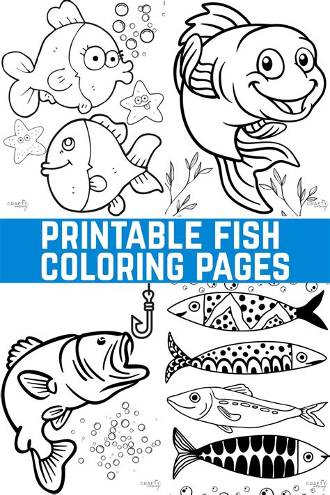 Free Fish Coloring Printables