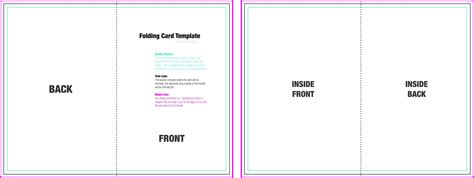 Free Foldable Card Template Word