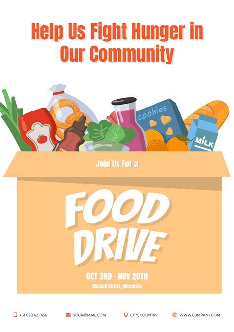 Free Food Drive Flyer Templates