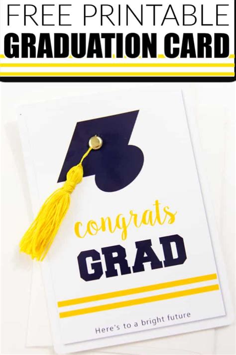 Free Graduation Card Printable