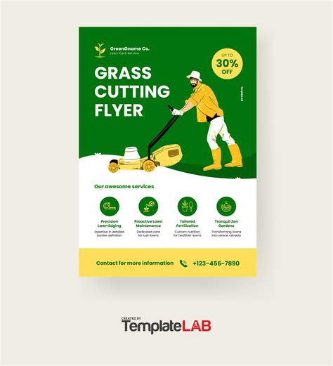 Free Grass Cutting Flyer Template