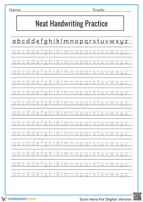 Free Handwriting Printables
