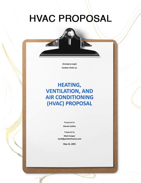 Free Hvac Proposal Template Download
