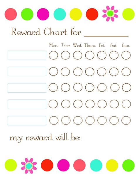 Free Incentive Charts Printable