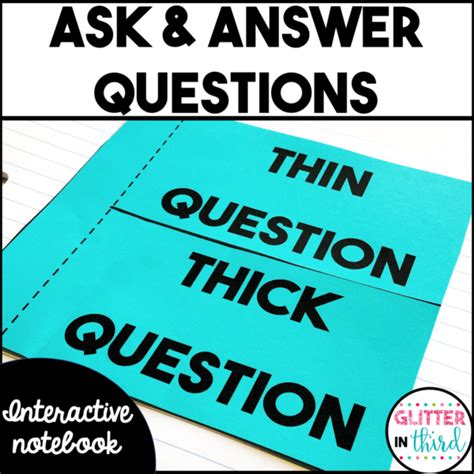 Free Interactive Notebook Templates For Ask And Answer Questions