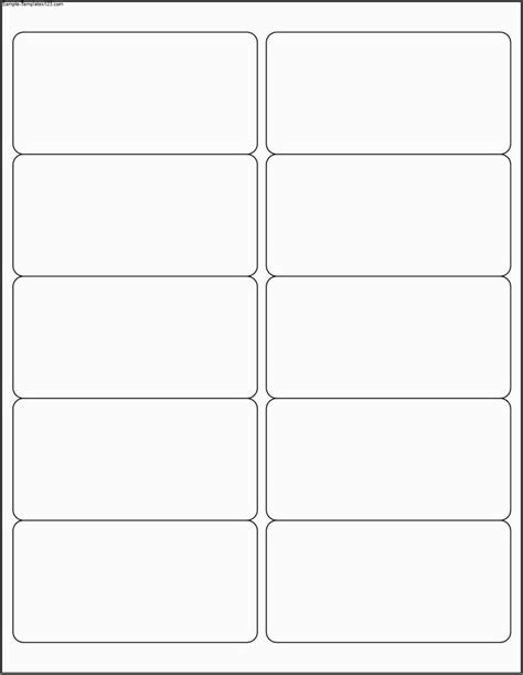 Free Label Printing Template