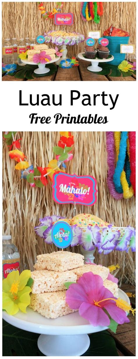 Free Luau Printables