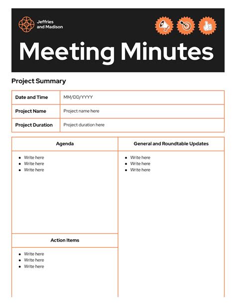 Free Minutes Template