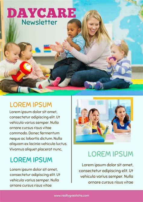 Free Newsletter Templates For Daycare