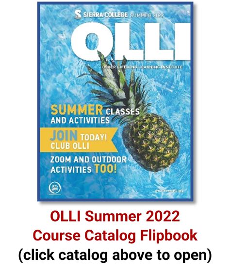 Free Olli Course Catalog