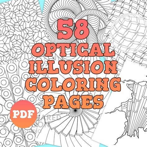 Free Optical Illusion Coloring Pages Printable
