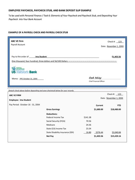 Free Payroll Check Printing Template