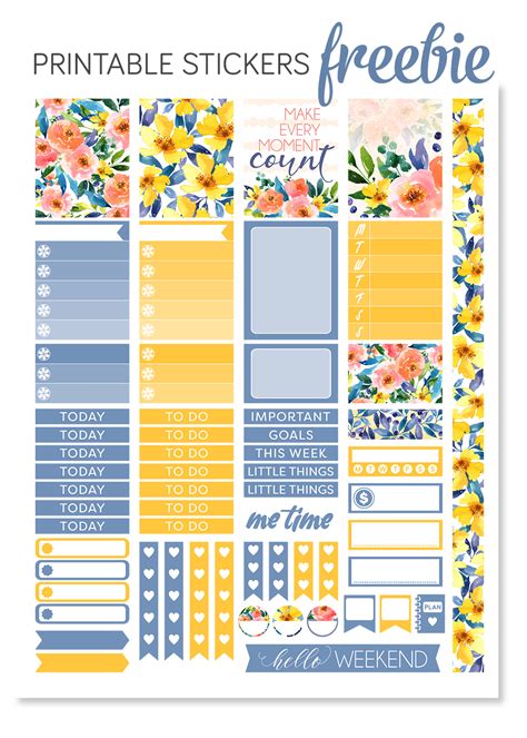 Free Planner Stickers Printable
