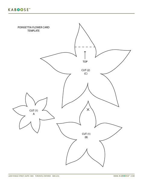 Free Poinsettia Template