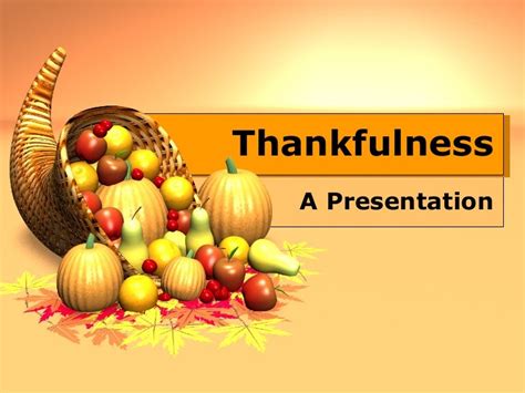 Free Powerpoint Templates For Thanksgiving