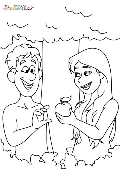 Free Printable Adam And Eve Coloring Pages