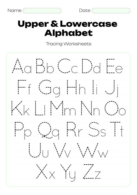 Free Printable Alphabet Letter Tracing Worksheets