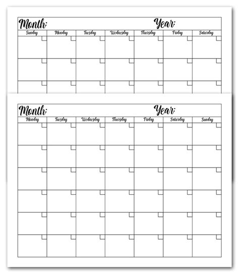 Free Printable And Editable Calendar