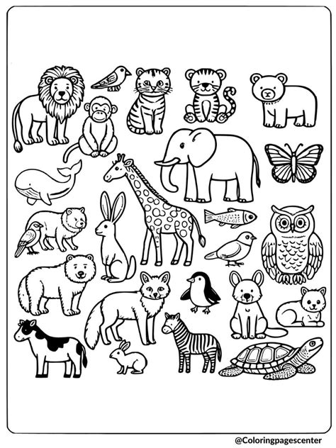 Free Printable Animal Picture To Color For Preschoolers