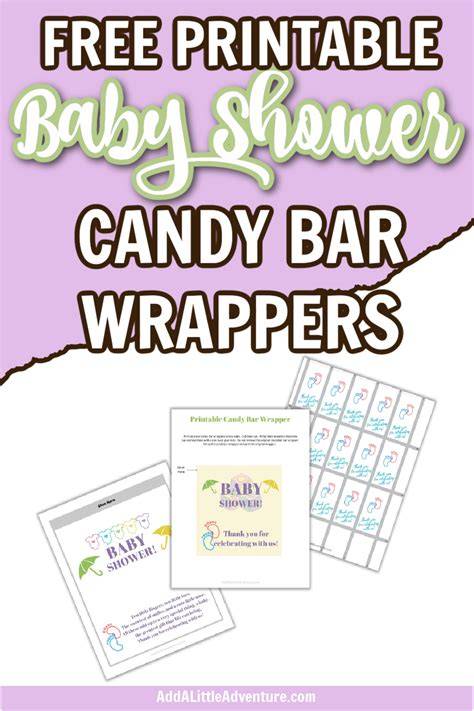 Free Printable Baby Shower Candy Bar Wrappers Templates