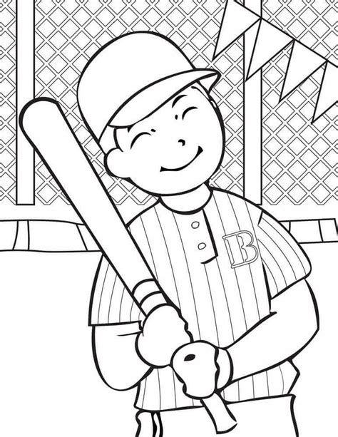 Free Printable Baseball Coloring Pages
