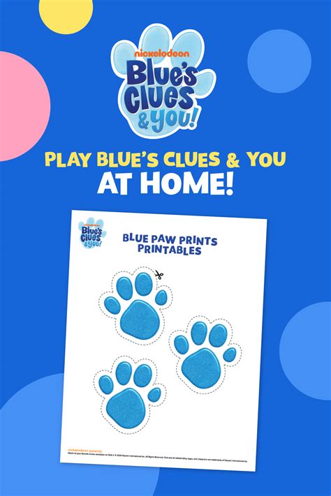 Free Printable Blues Clues Paw Print