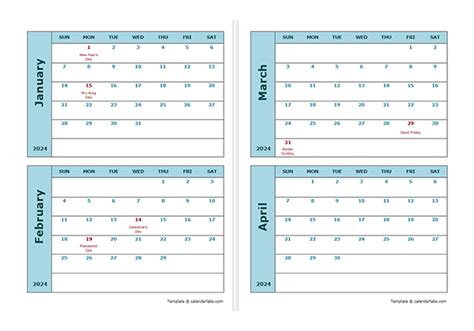 Free Printable Calendar 2018 Two Months Per Page