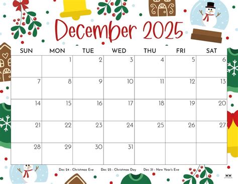 Free Printable Calendar Dec