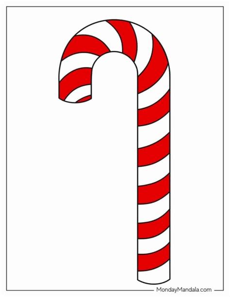 Free Printable Candy Cane