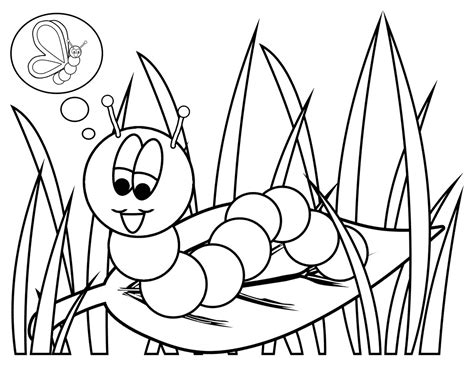 Free Printable Caterpillar Coloring Pages