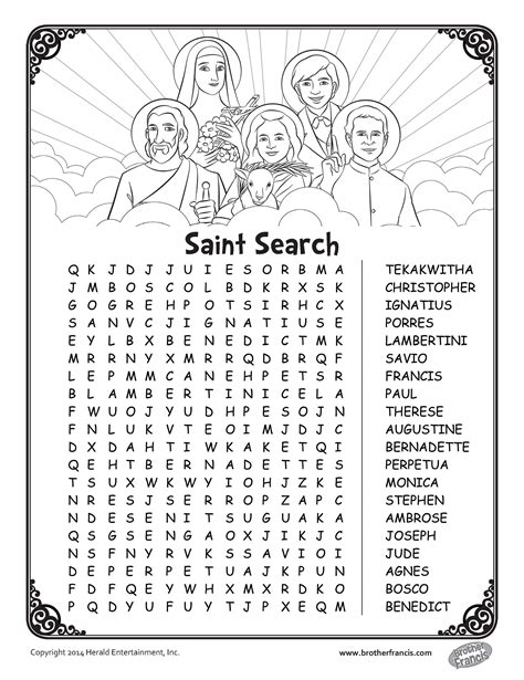 Free Printable Catholic Worksheets