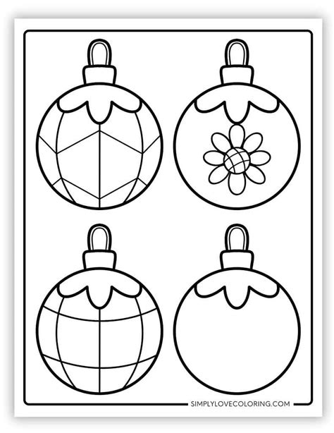 Free Printable Christmas Bulbs