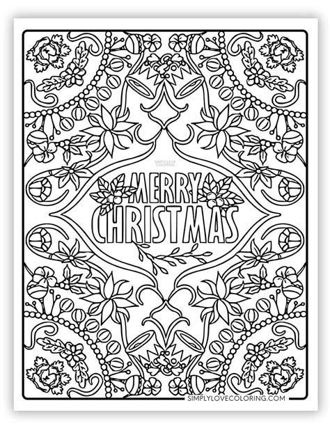 Free Printable Christmas Colouring Pages For Adults