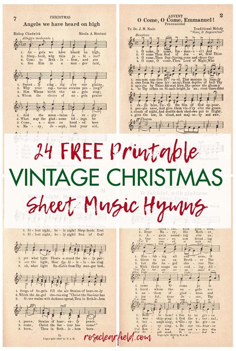 Free Printable Christmas Music