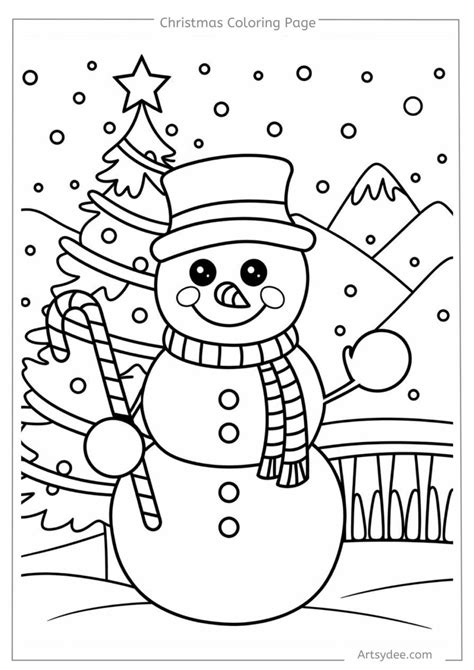 Free Printable Christmas Pictures To Color For Adults