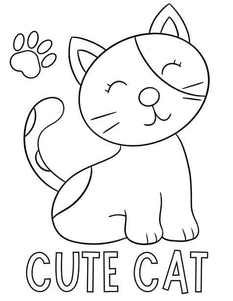 Free Printable Coloring Pages Cat