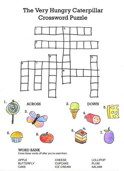 Free Printable Crossword Puzzles For Kids