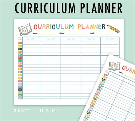 Free Printable Curriculum Planner