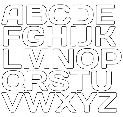 Free Printable Cut Out Letter Stencils