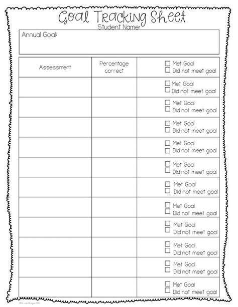 Free Printable Data Collection Sheets For Iep Goals