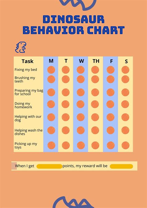 Free Printable Dinosaur Behavior Chart